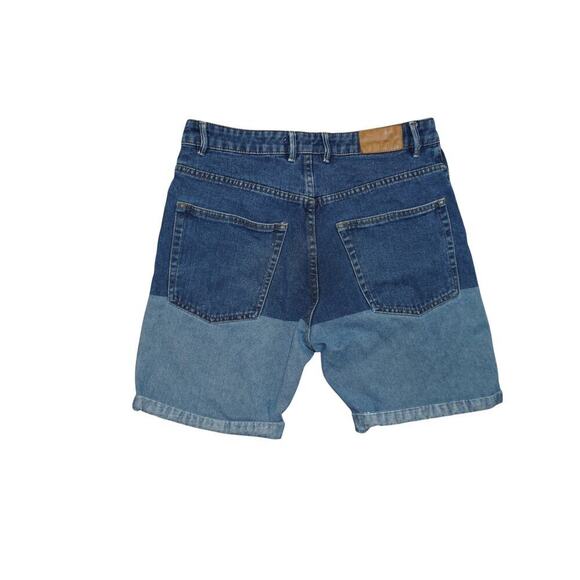 Mango Man Two-Tone Denim Shorts – Size 30 – Cuffed Raw Hem Y2K Streetwear Vibe - Picture 4 of 4